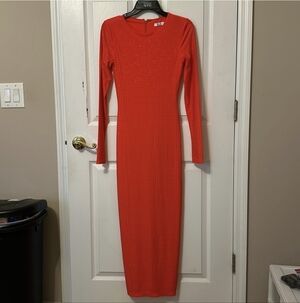 SLA The Label Dress Size S US 6 CHERRY MARGOT MIDI nwot